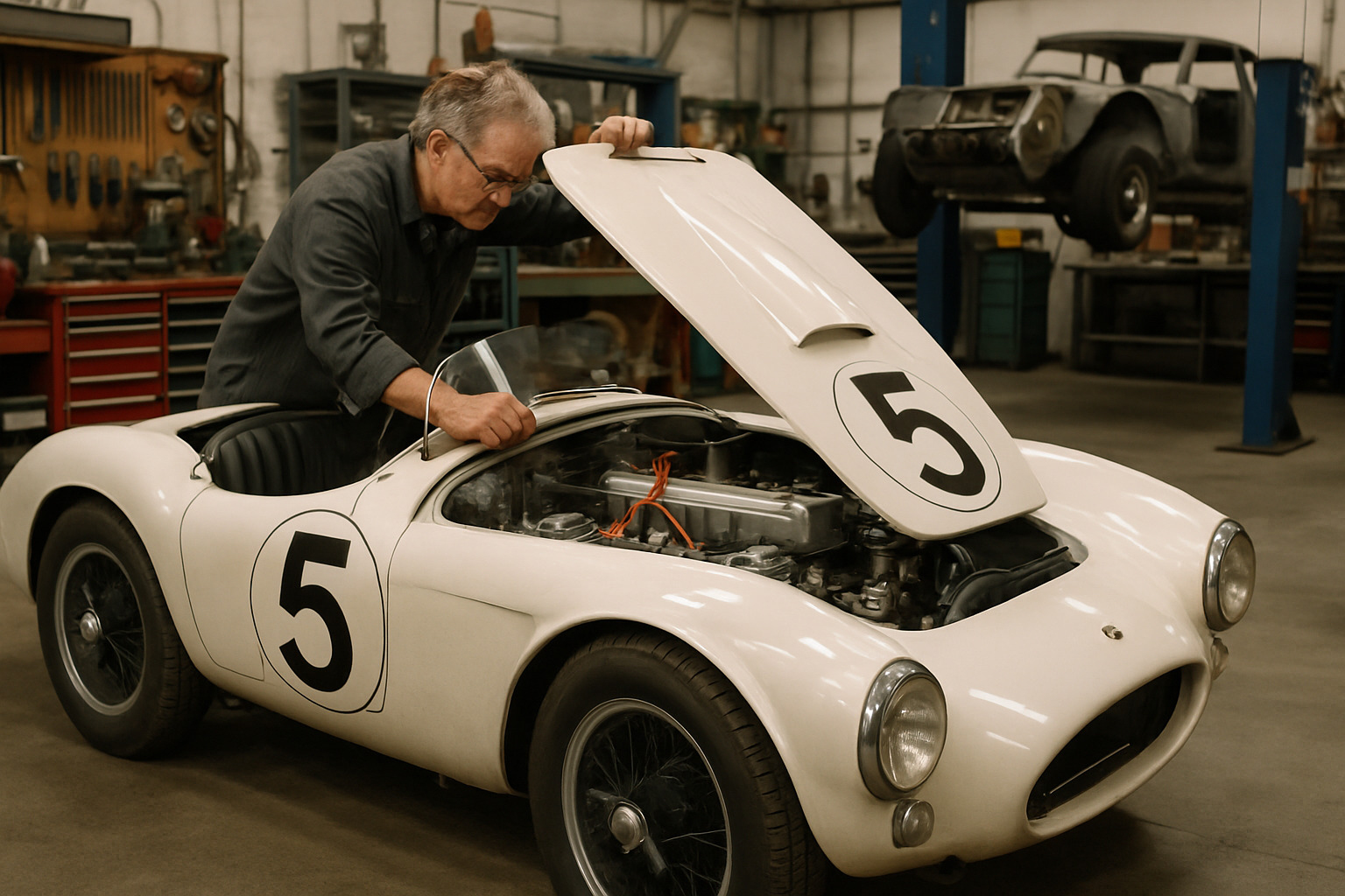 finished livery - vintage race car restoration