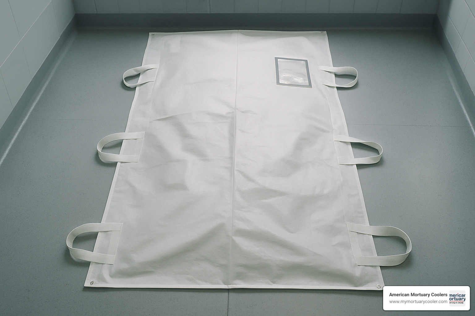 white forensic body bag - body in a body bag