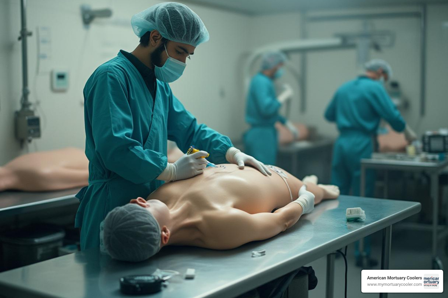 arterial injection procedure - embalming define