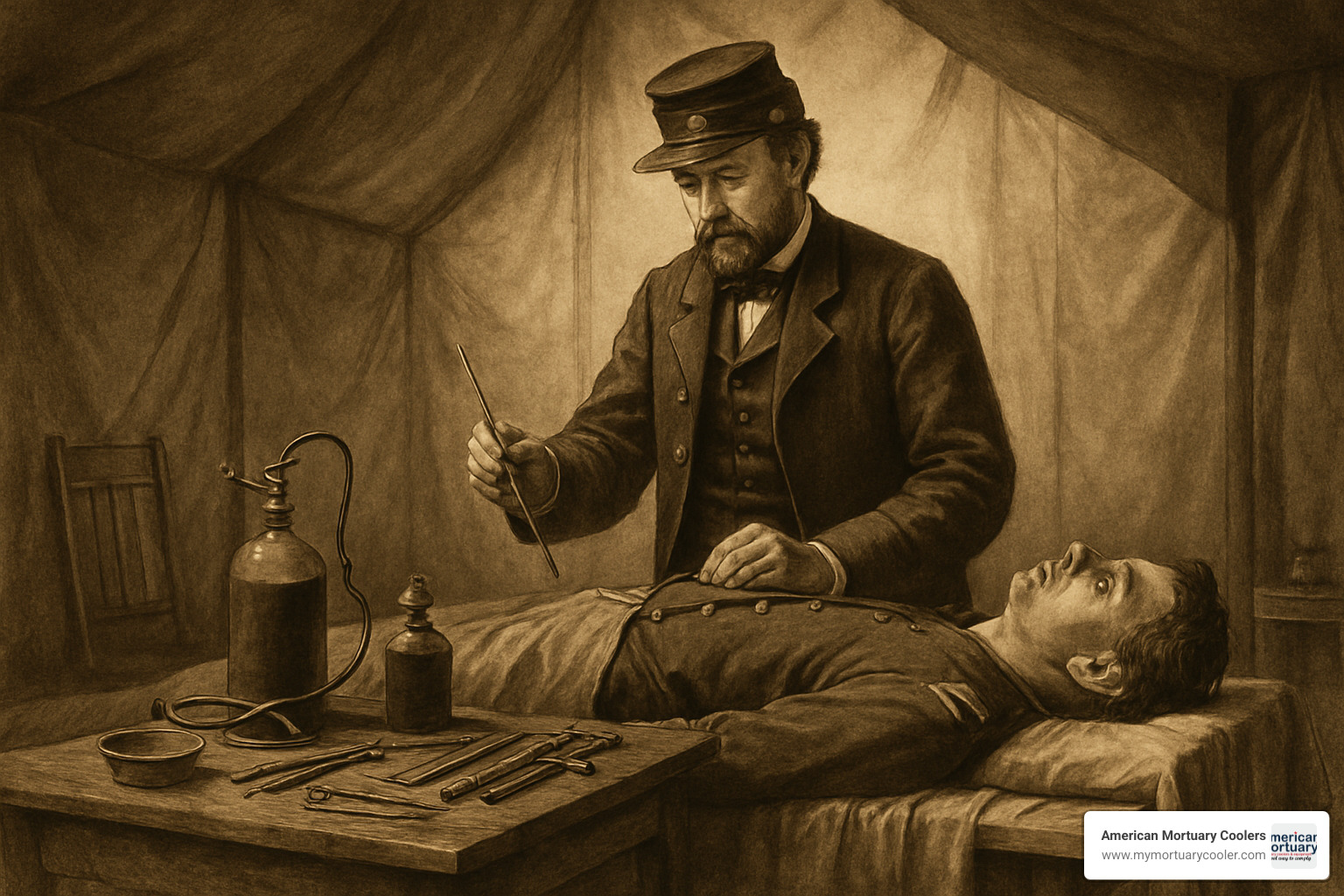 Civil War embalming scene - embalming define