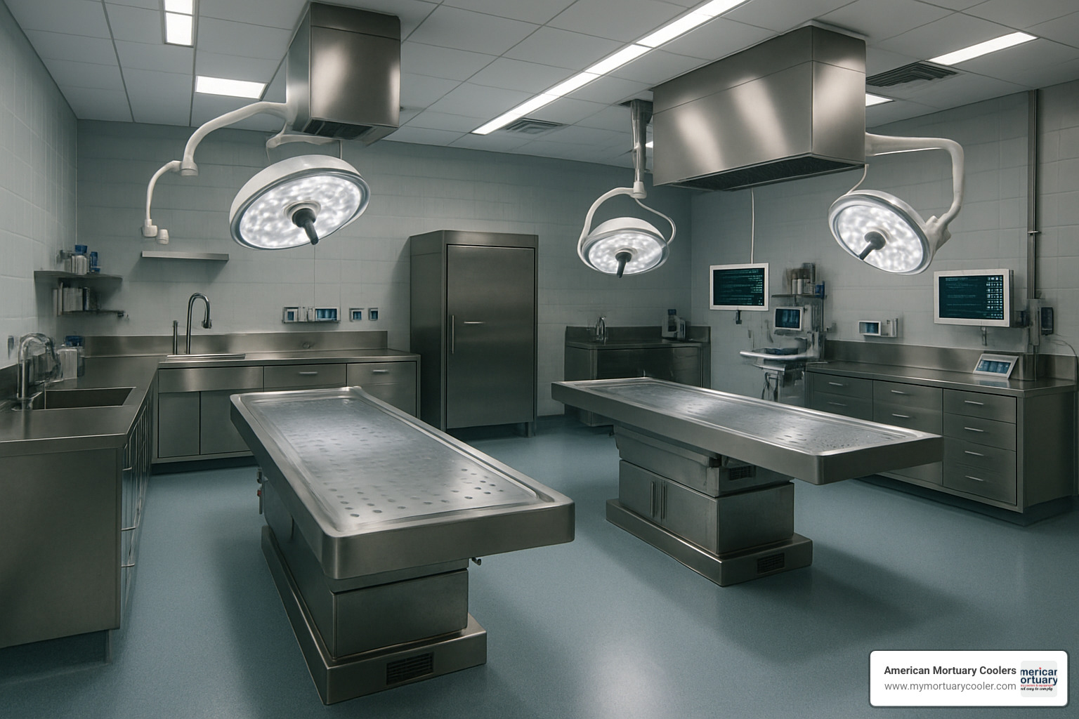 modern autopsy suite with advanced equipment - forensic medical nashville