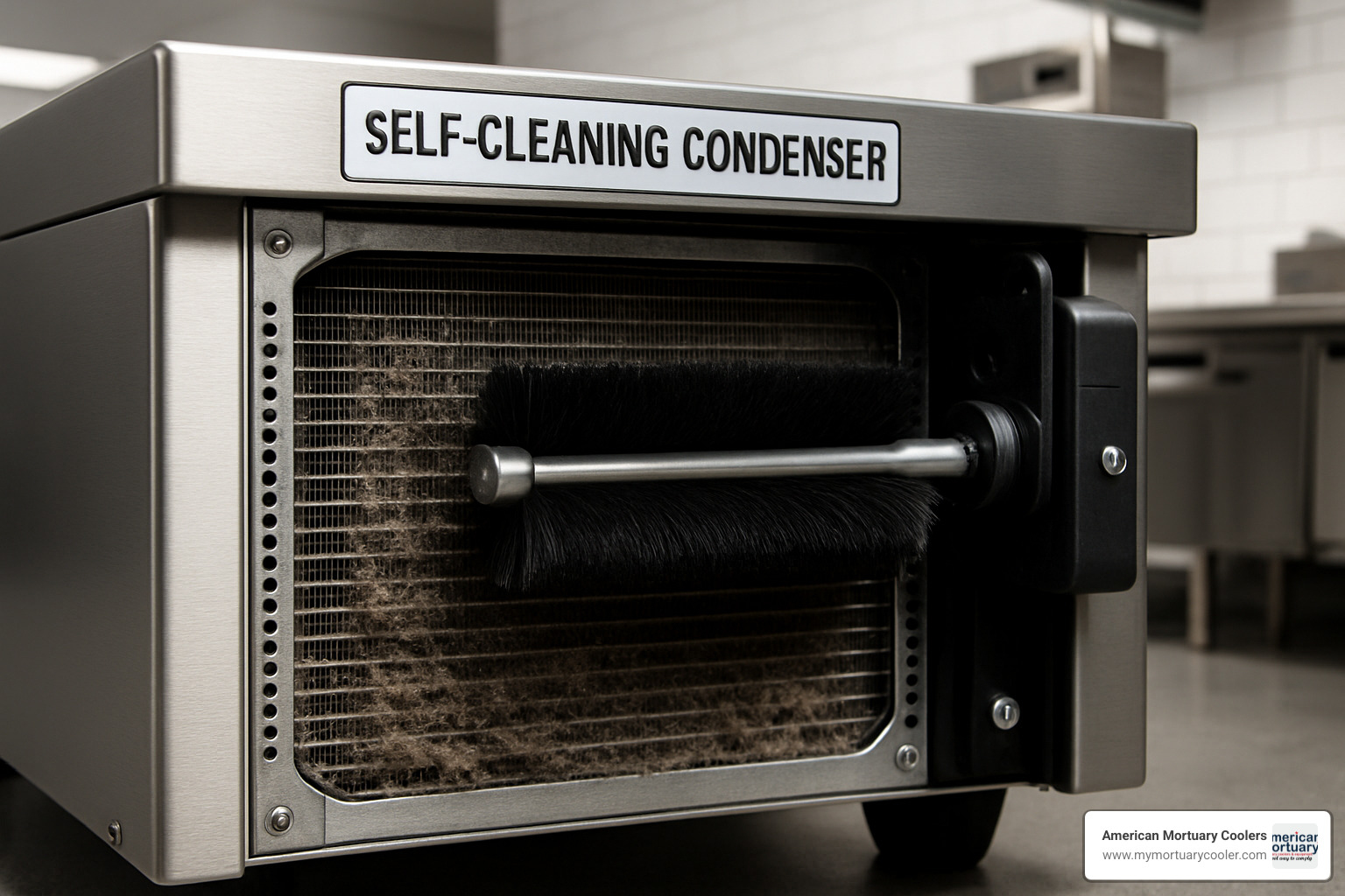 self-cleaning condenser system automatically brushing away debris and dust buildup - turbo air parts