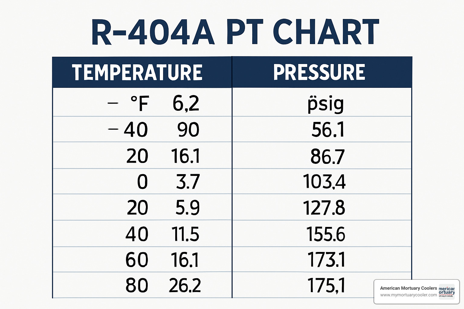 R404A pressure temperature relationship - r404a pt chart