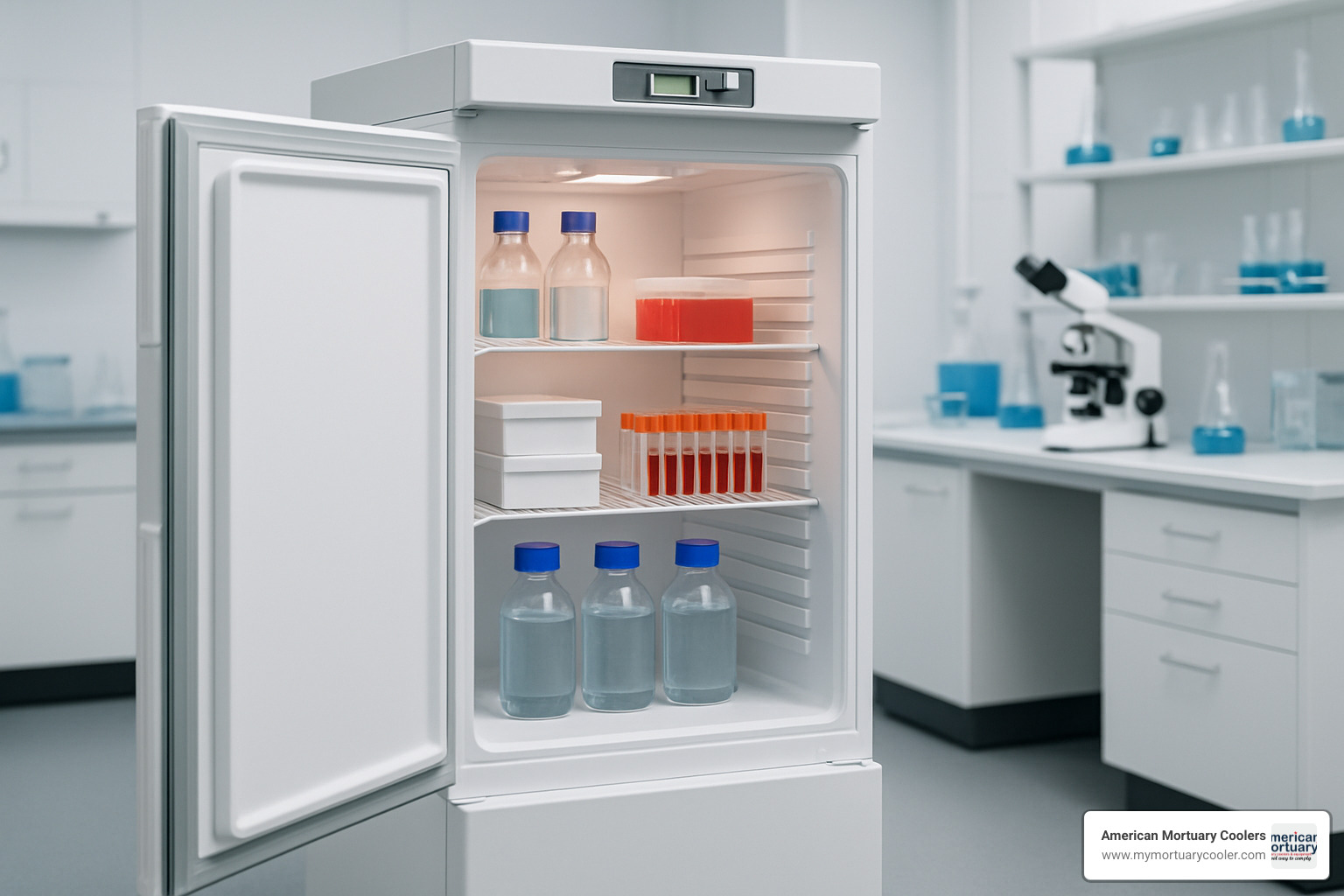 touchscreen microprocessor controller on lab fridge - lab fridges