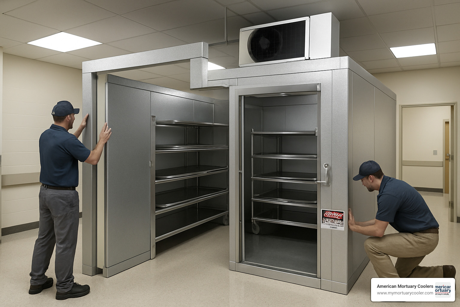 walk-in mortuary cold room installation - mortuary cold rooms