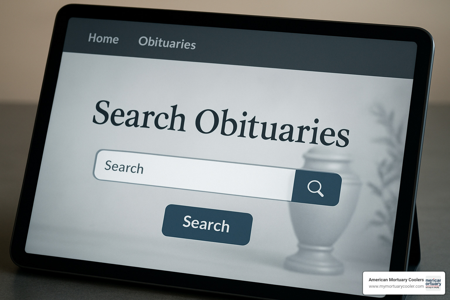 obituary search bar - american funeral site