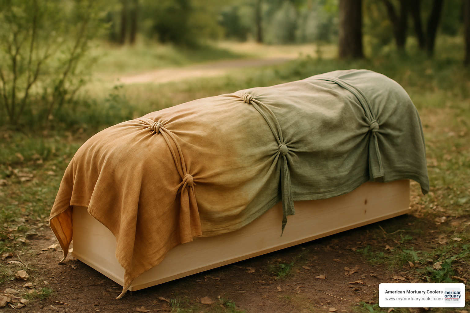 natural dye shroud cover - coffin covering