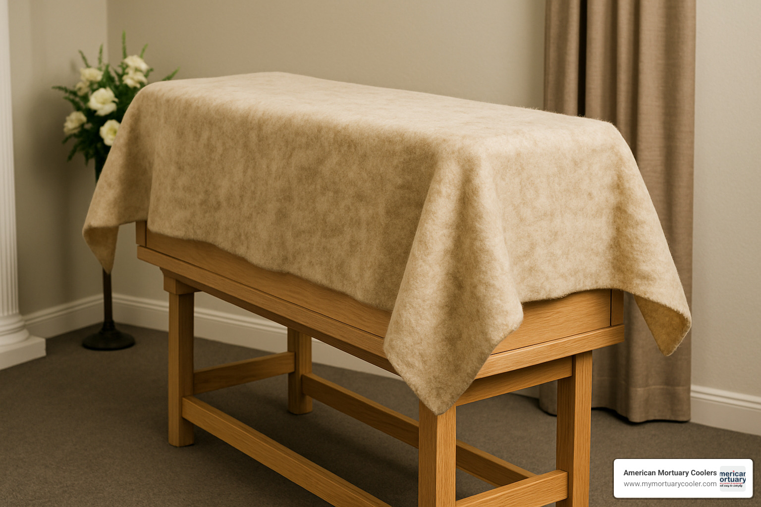 wool felt coffin cover - coffin covering