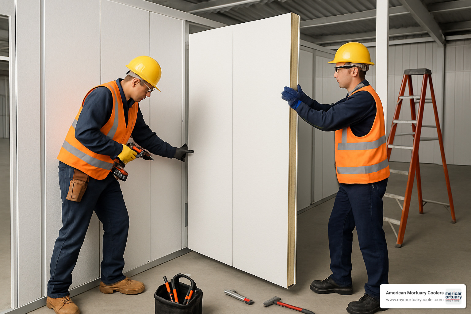 freezer panel installation process - freezer panels