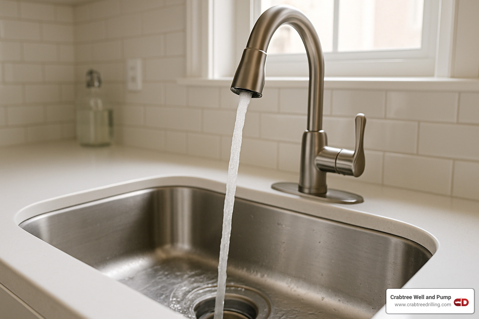 technician installing whole-house unit - water conditioning systems