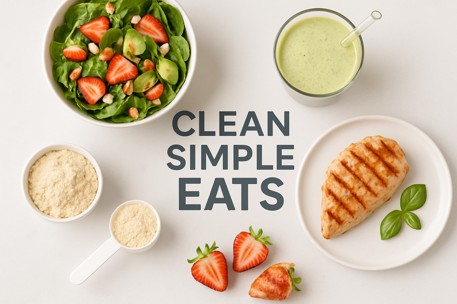 assorted clean simple eats protein powder stick packs in various flavors -  clean simple eats