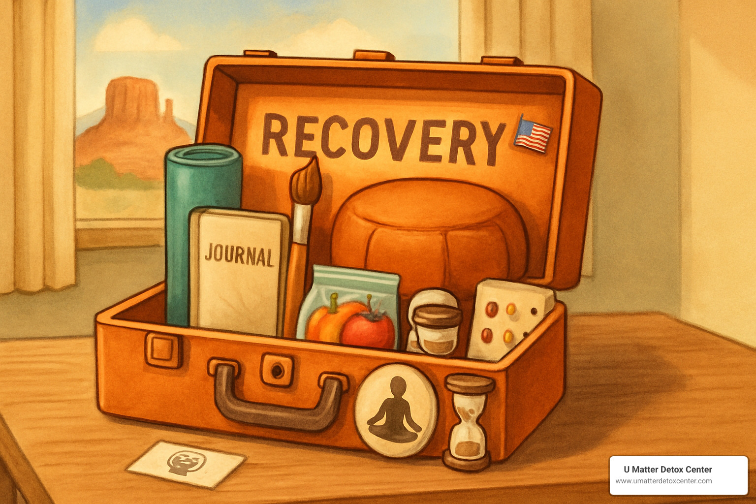 toolkit with various recovery tools - alternative addiction recovery