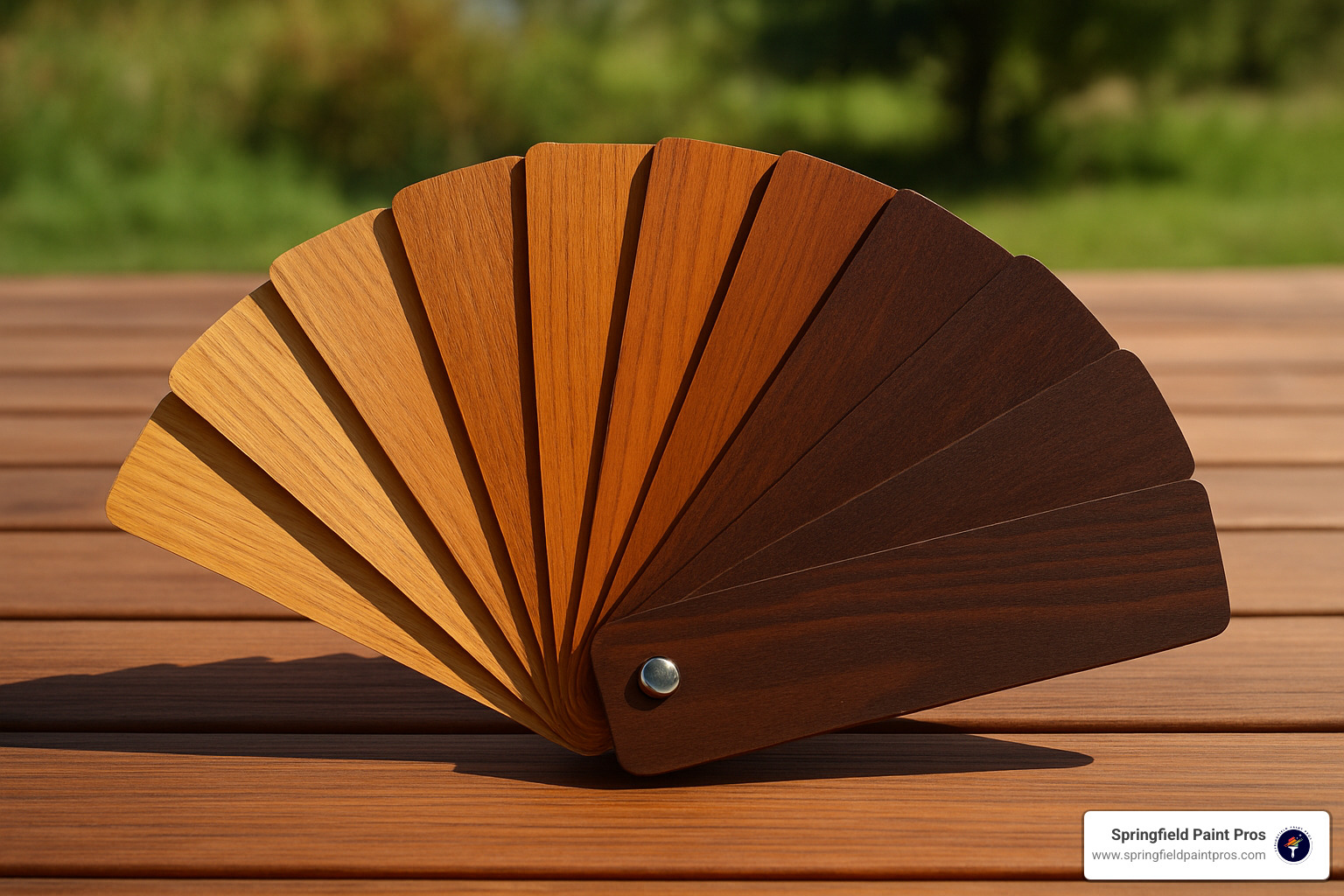deck stain color samples fan display - deck staining springfield deck stain color samples fan display - deck staining springfield