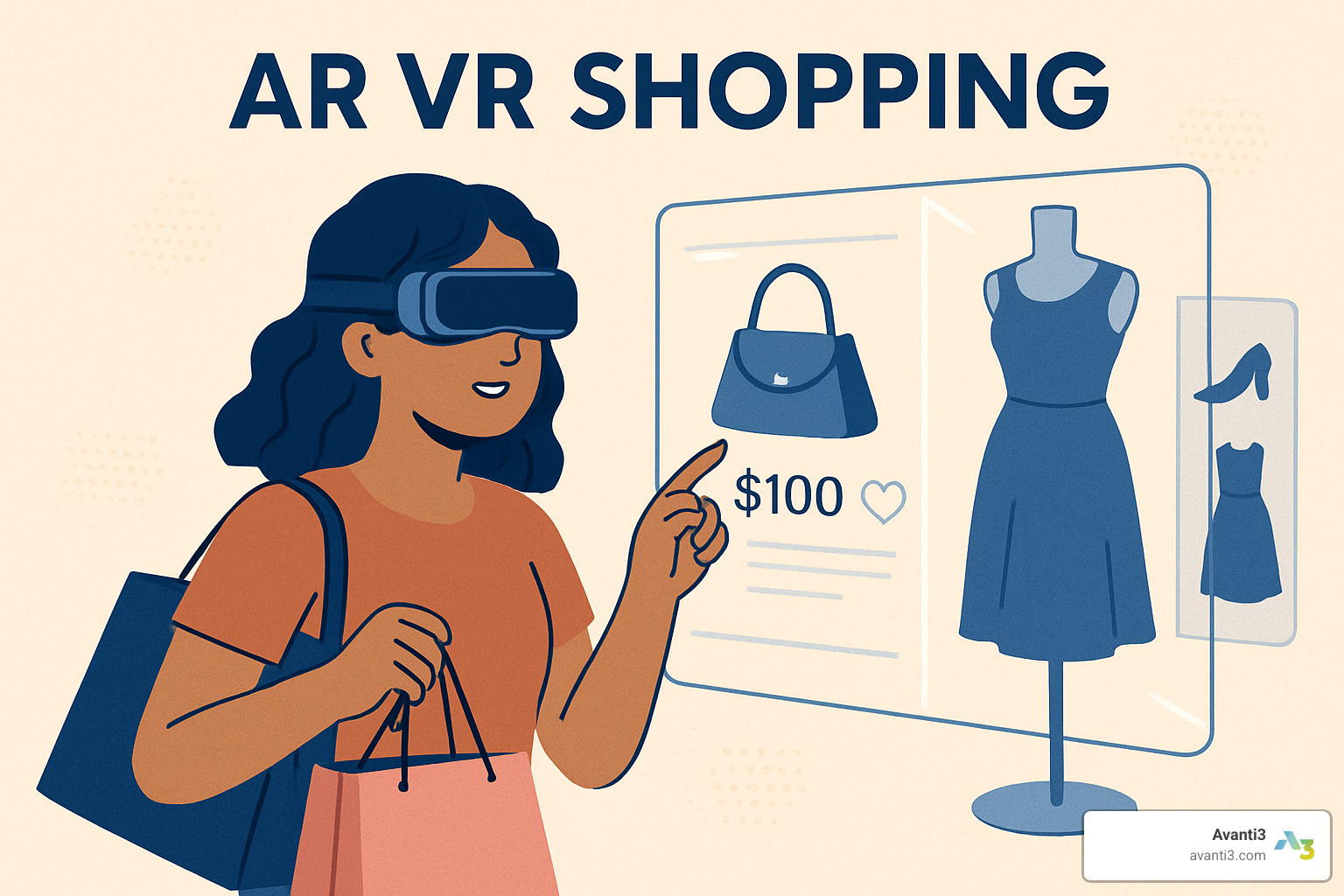 AR glasses showing virtual product information overlaid on real retail environment - ar vr shopping
