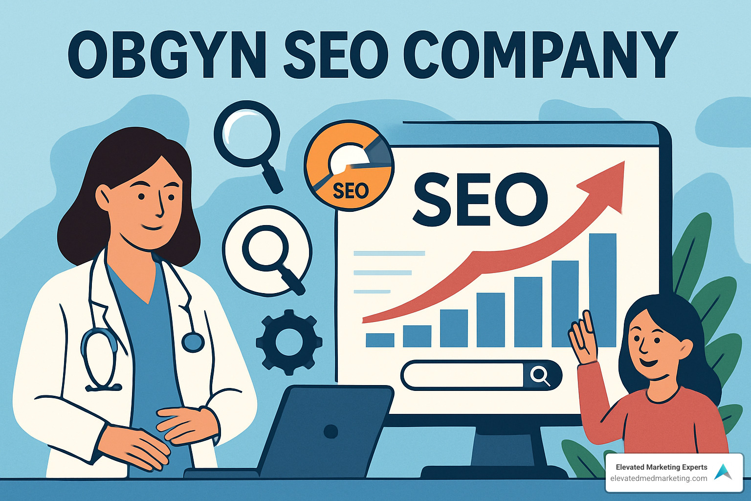 Comprehensive onsite optimization checklist showing technical SEO elements, content optimization factors, and local SEO requirements specific to OBGYN practices - OBGYN SEO company