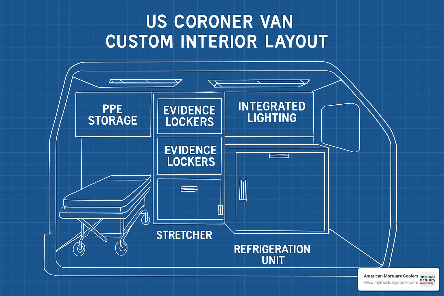 custom interior blueprint - coroner van
