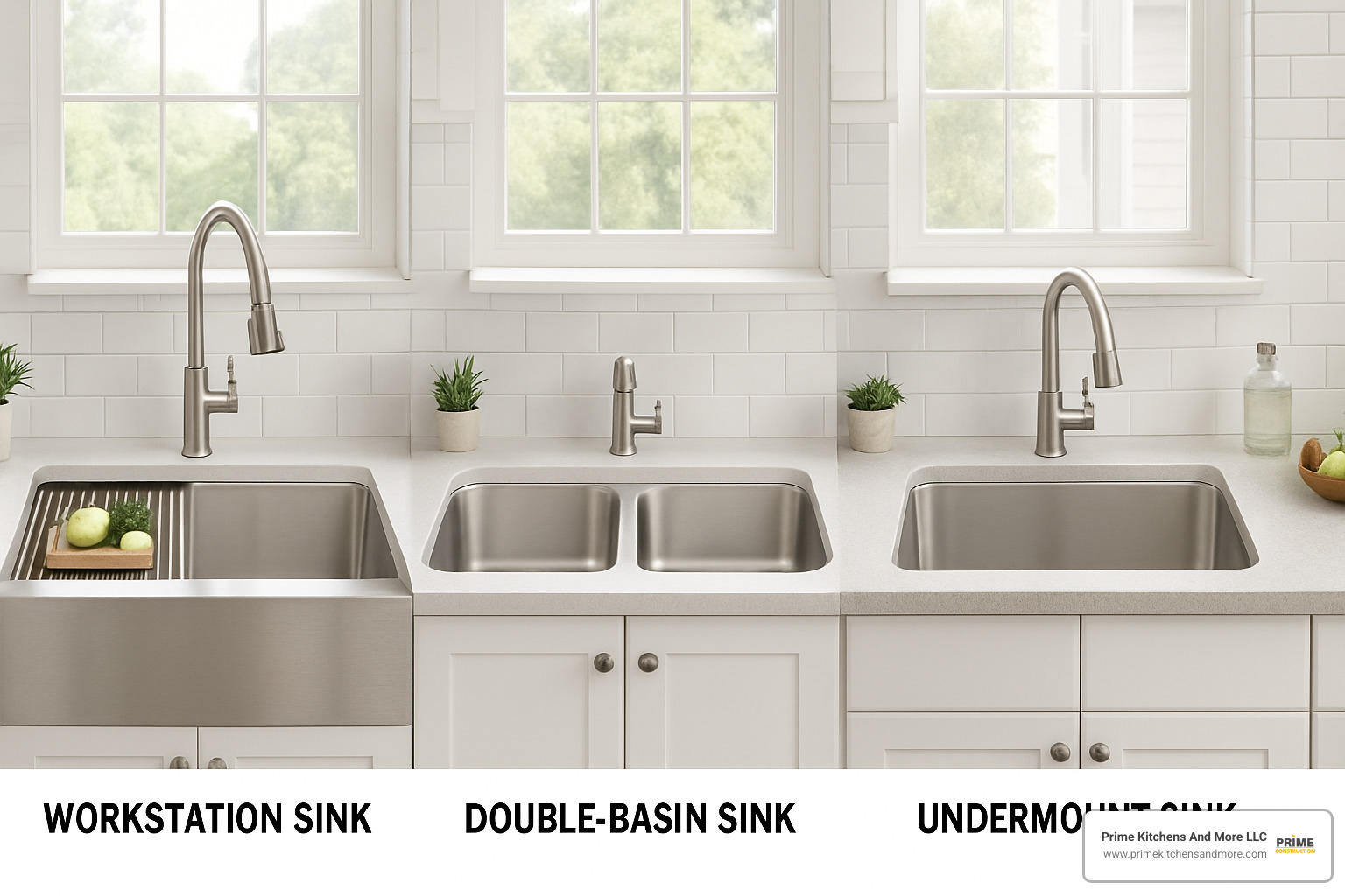 modern kitchen sink styles comparison - kitchen sink makeover