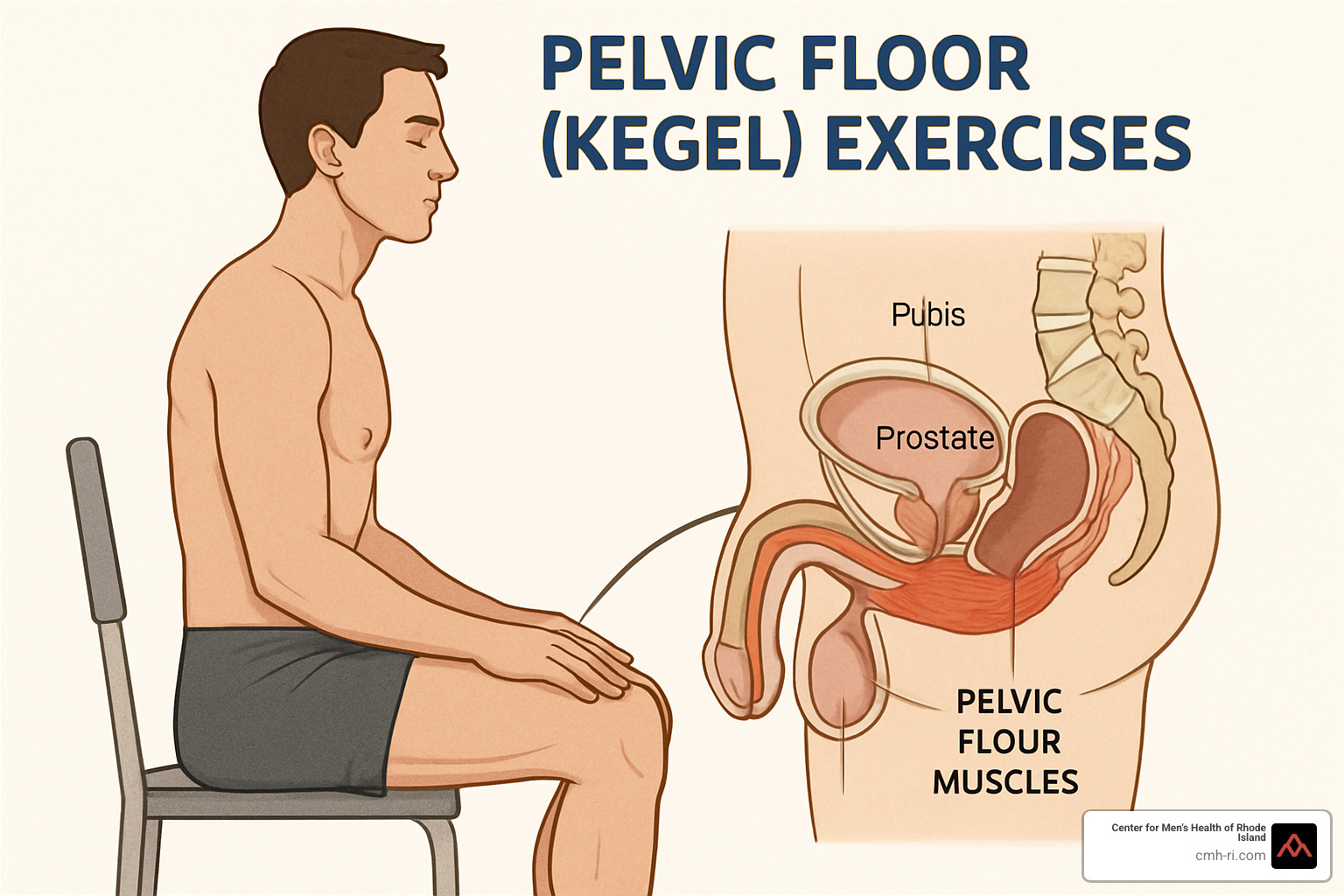 pelvic floor exercise diagram - erectile dysfunction self-care