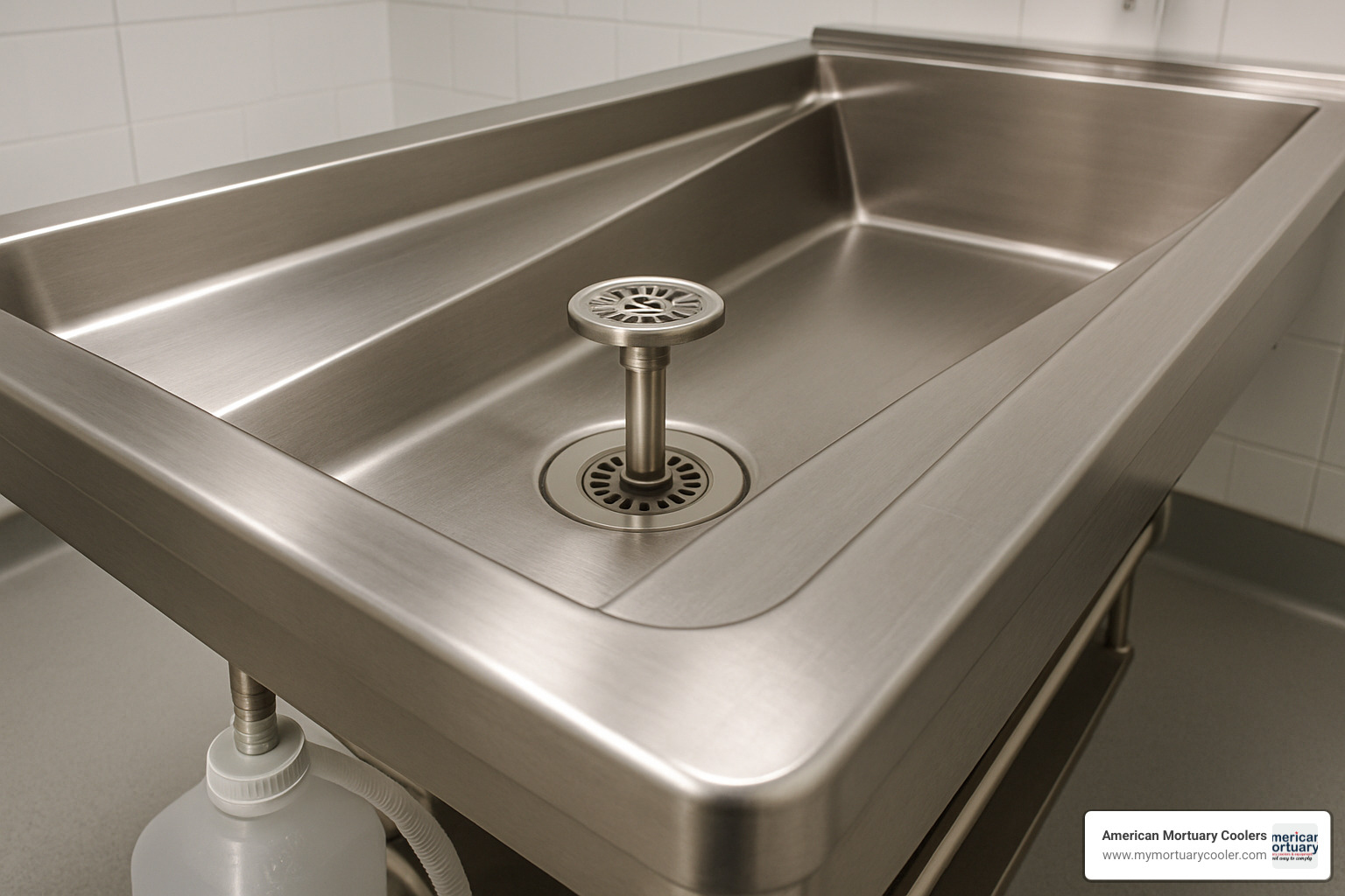 embalming table drainage system - embalming-table