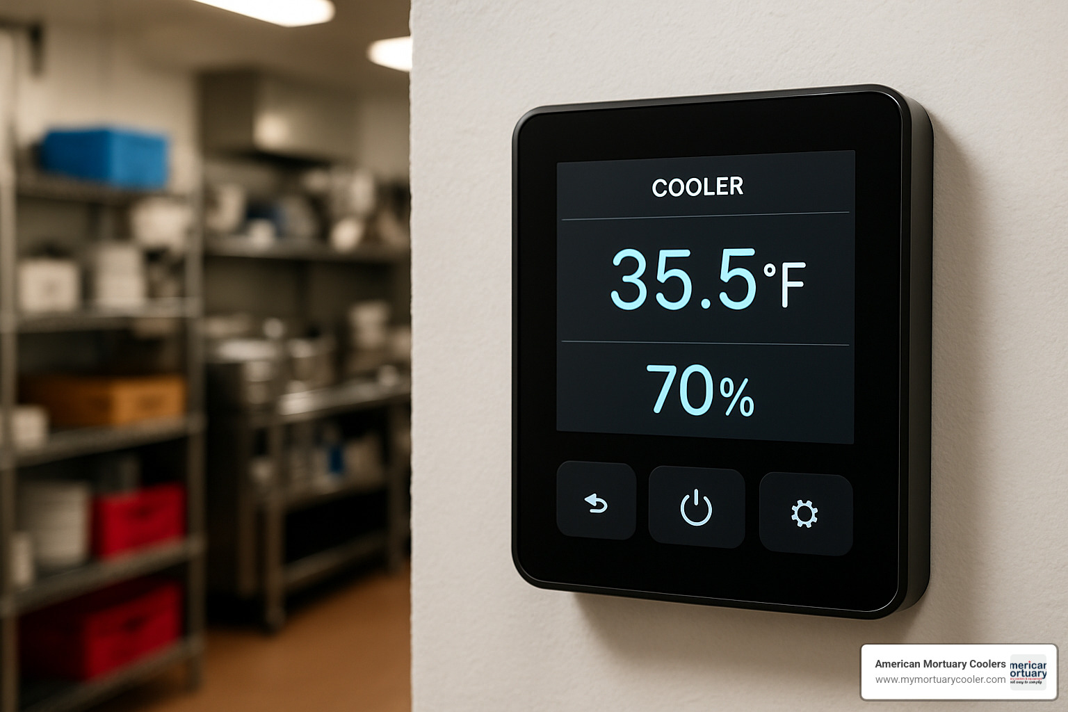smart controller interface for walk-in cooler - custom walk-in cooler