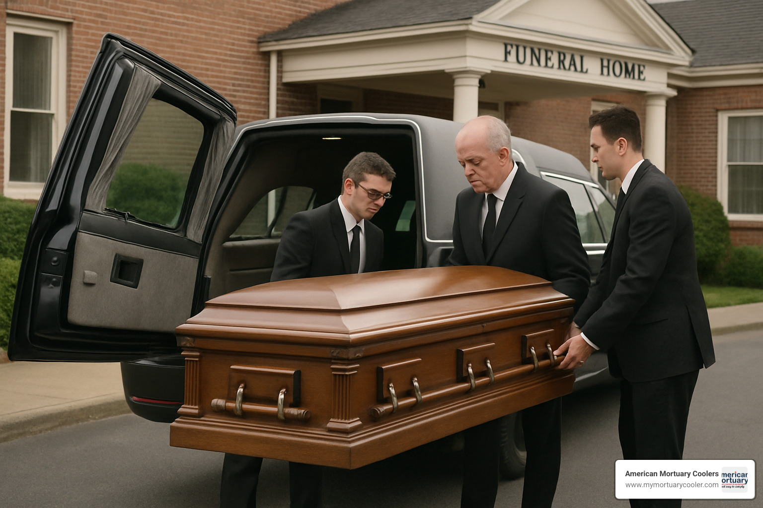 hearse loading - mortuary dead body