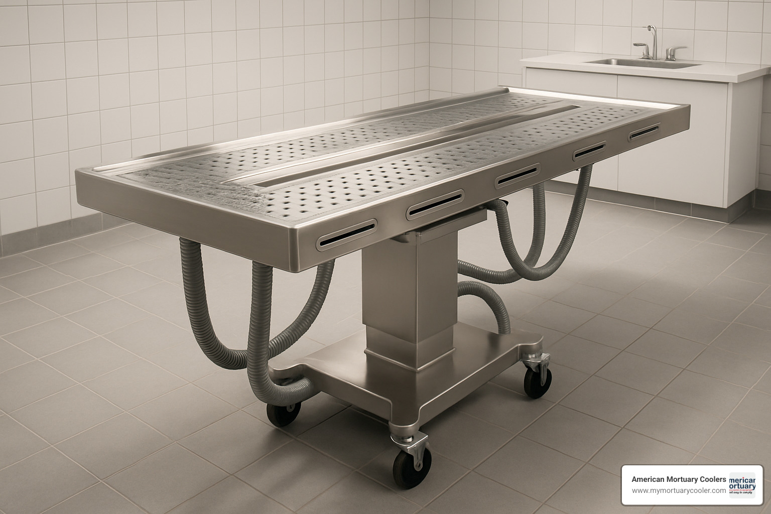 modern embalming table with ventilation system - embalming-tables