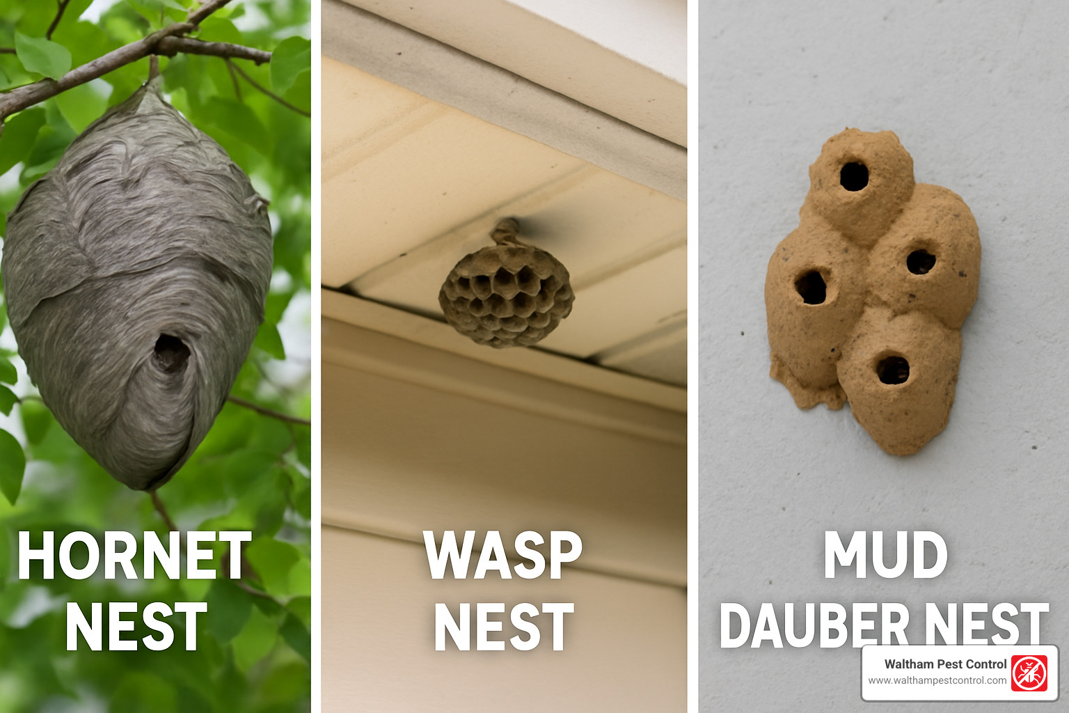 different types of hornet and wasp nests - hornets nest removal