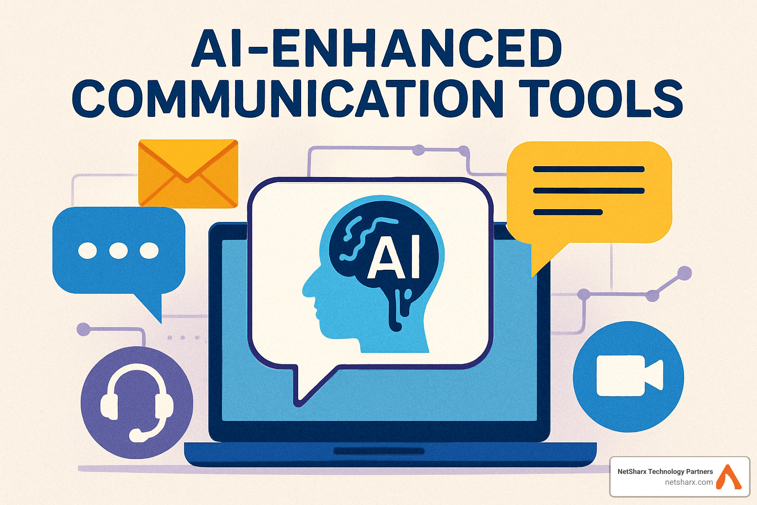 Collage showcasing interface screenshots from leading AI communication tools across different categories - AI-improved communication tools