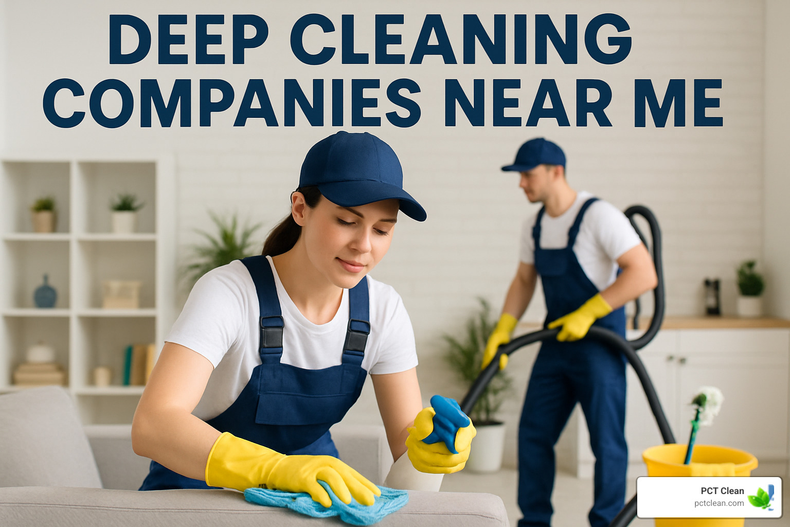 homeowner checking reviews - deep cleaning companies near me