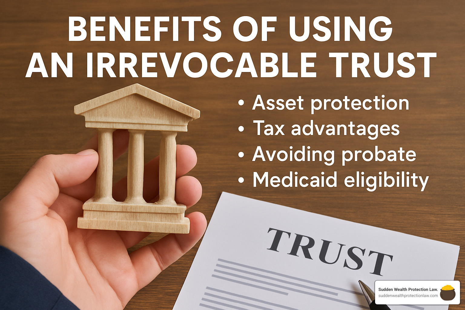 trust administration - benefits of using a irrevocable trust