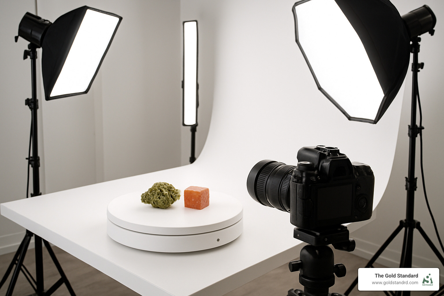 360-degree photography setup for cannabis products - cannabis product photography