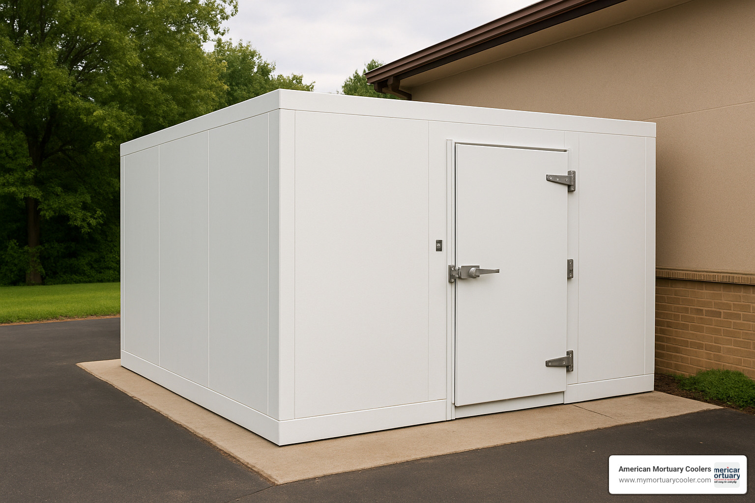 outdoor walk-in fridge unit with fiberglass construction - walk-in fridge