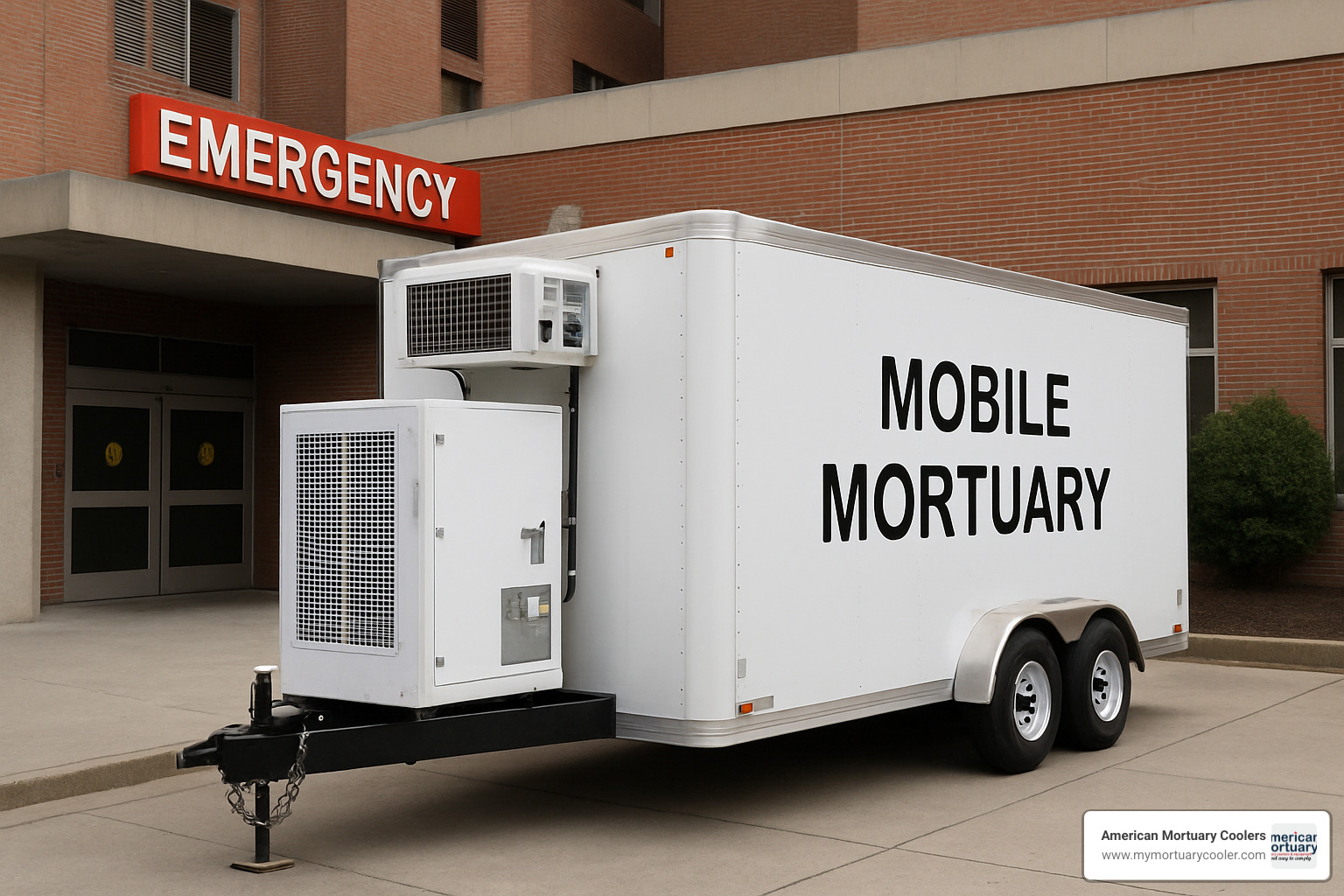 mobile mortuary trailer unit with refrigeration equipment - mortuary-freezer-
