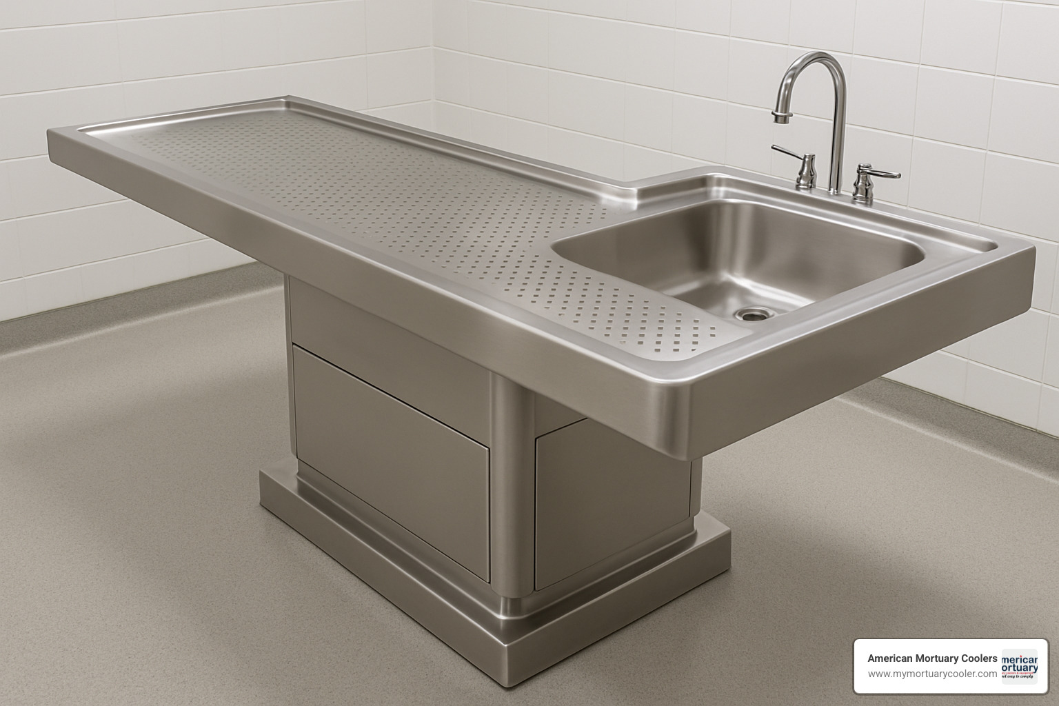 stainless steel autopsy table construction details - autopsy-table-