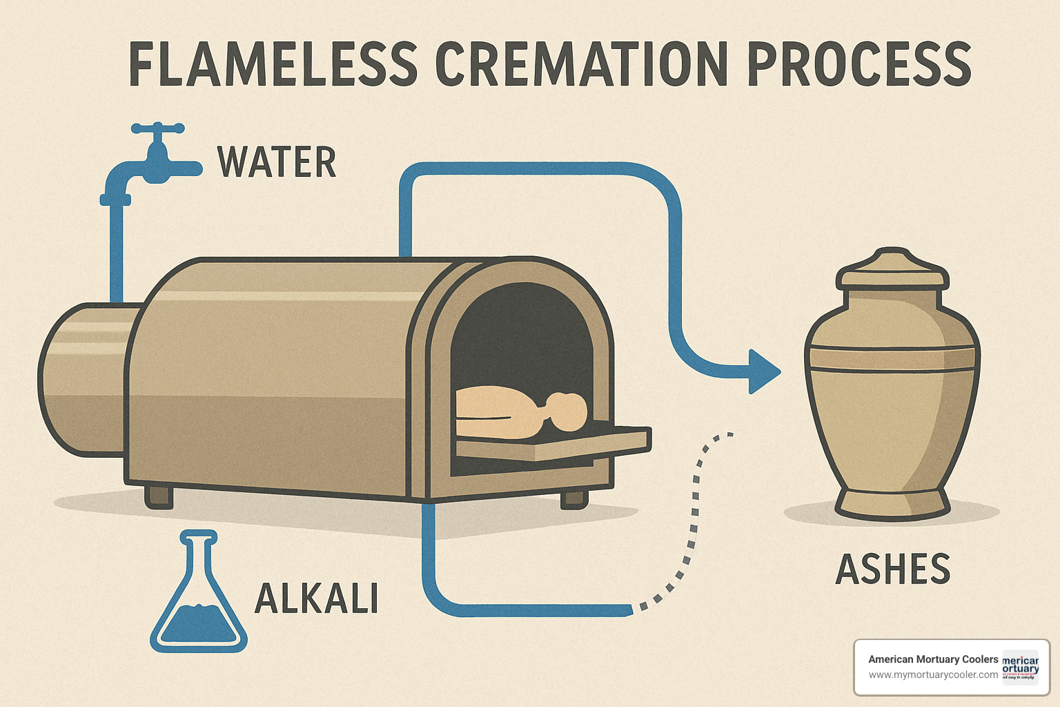 stainless steel alkaline hydrolysis vessel with control panel - flameless cremation process