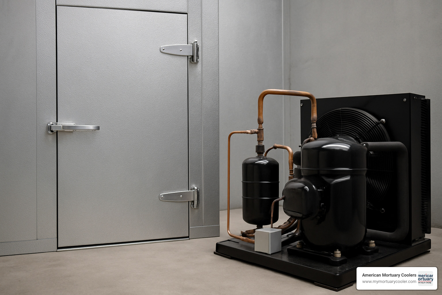 modern variable-speed digital scroll compressor unit with smart controls - walk in cooler compressors