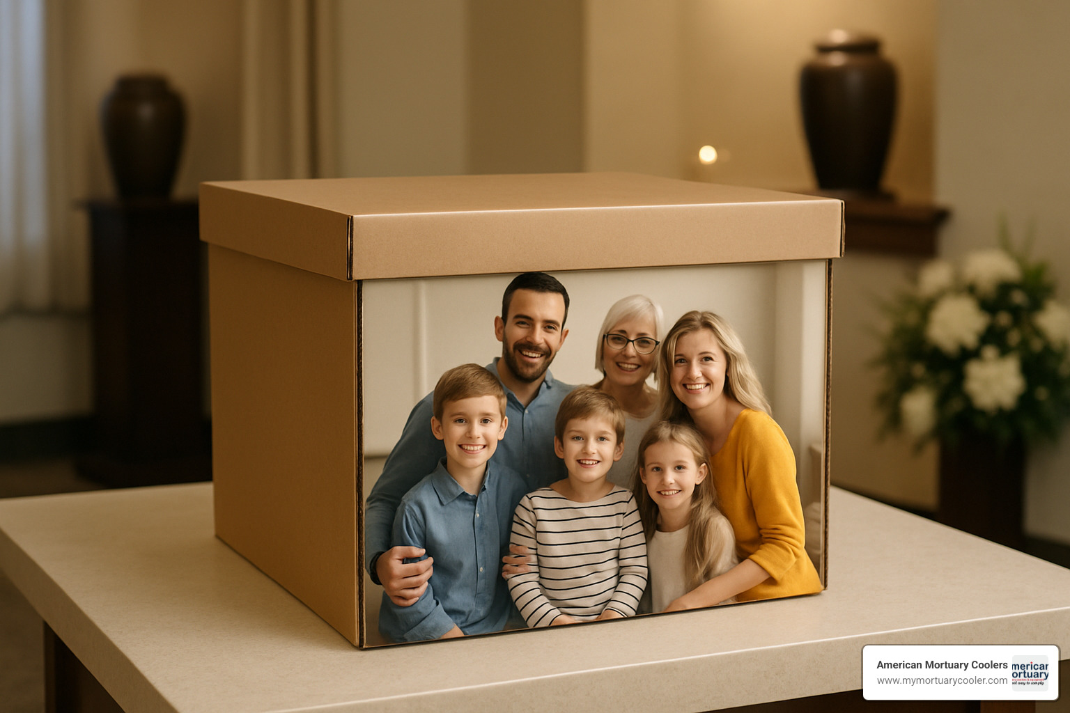 custom printed container with family photo - alternative containers