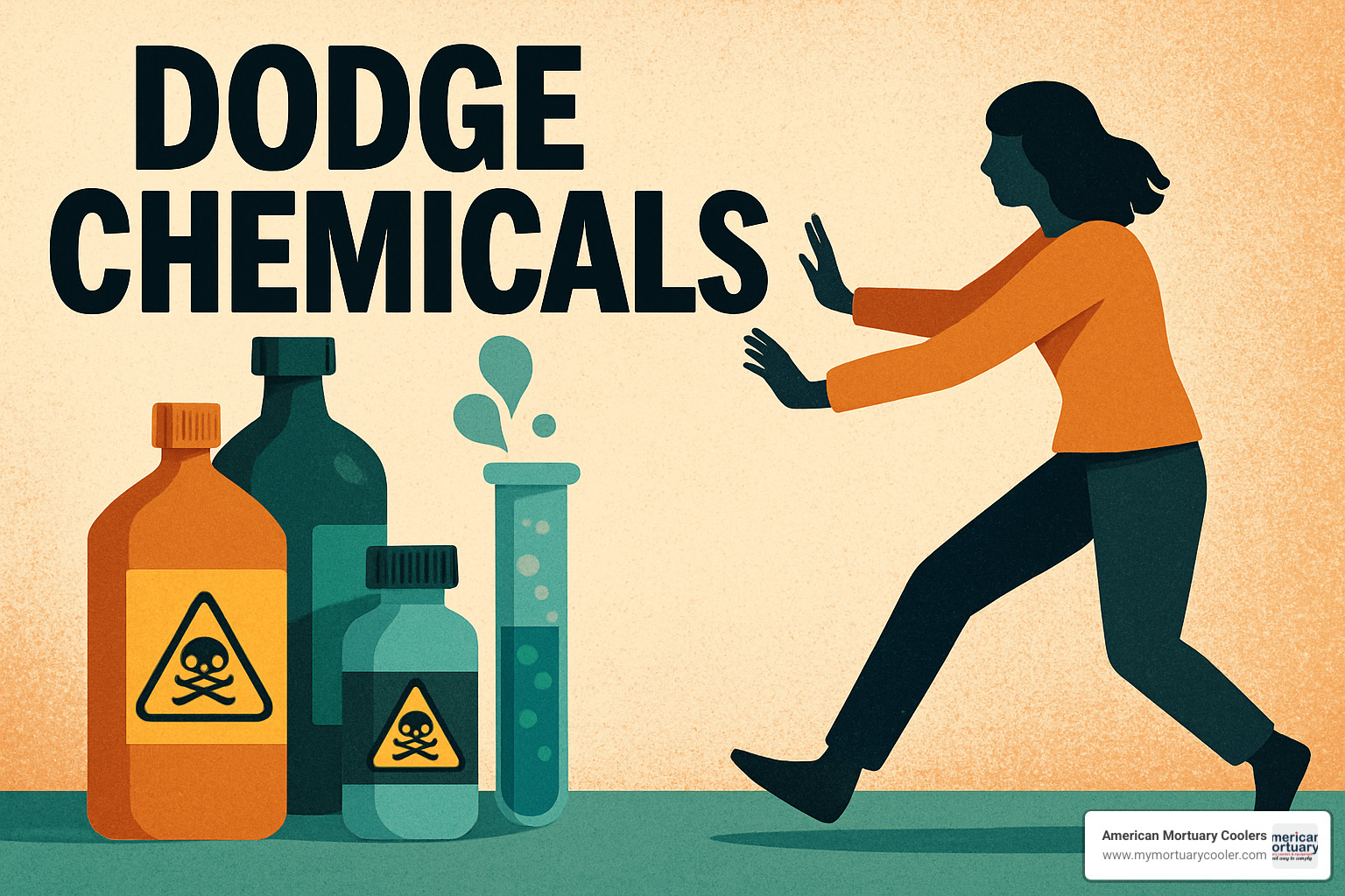 stocked chemical shelves - dodge chemicals