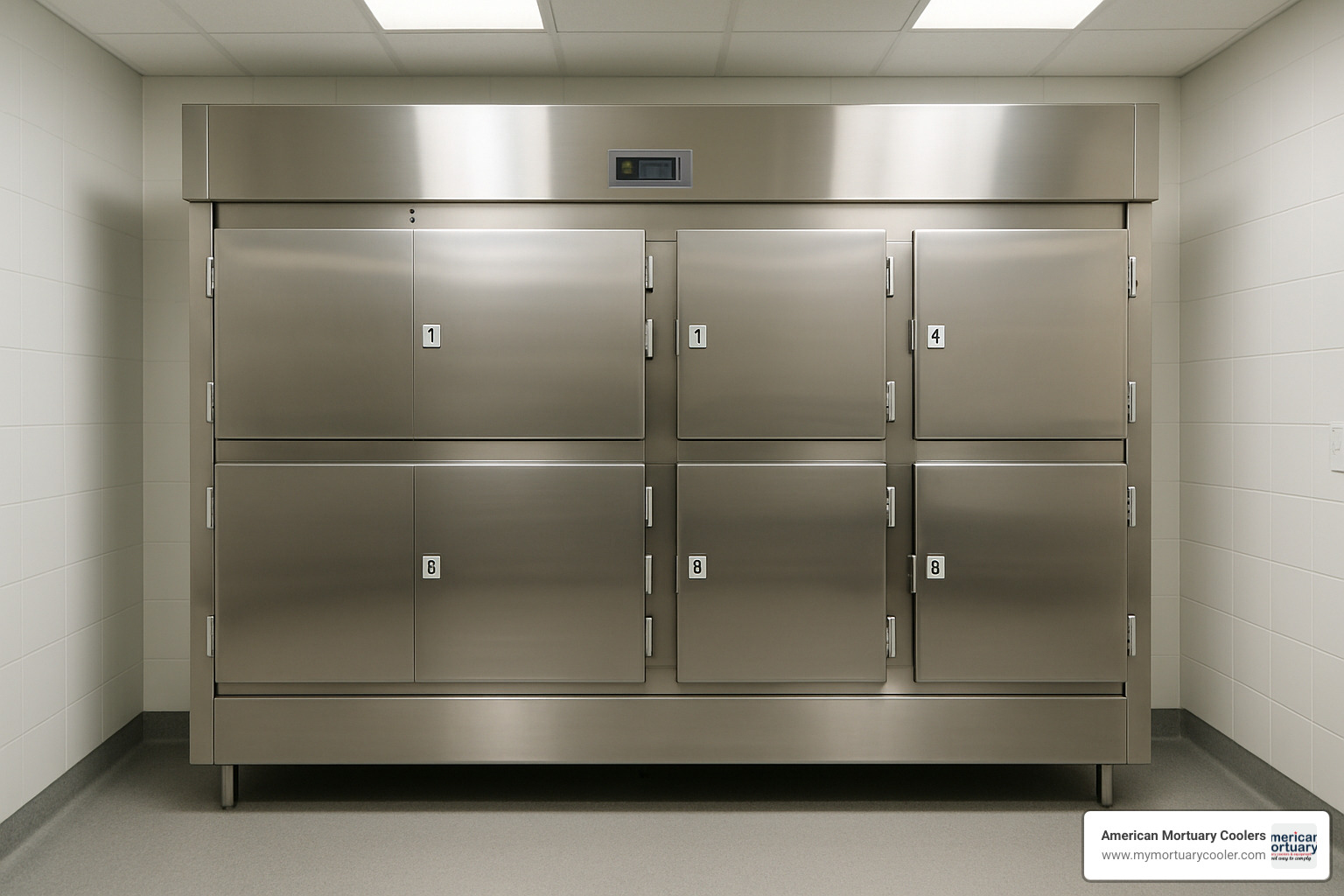 modern mortuary cooler - funeral home and mortuary
