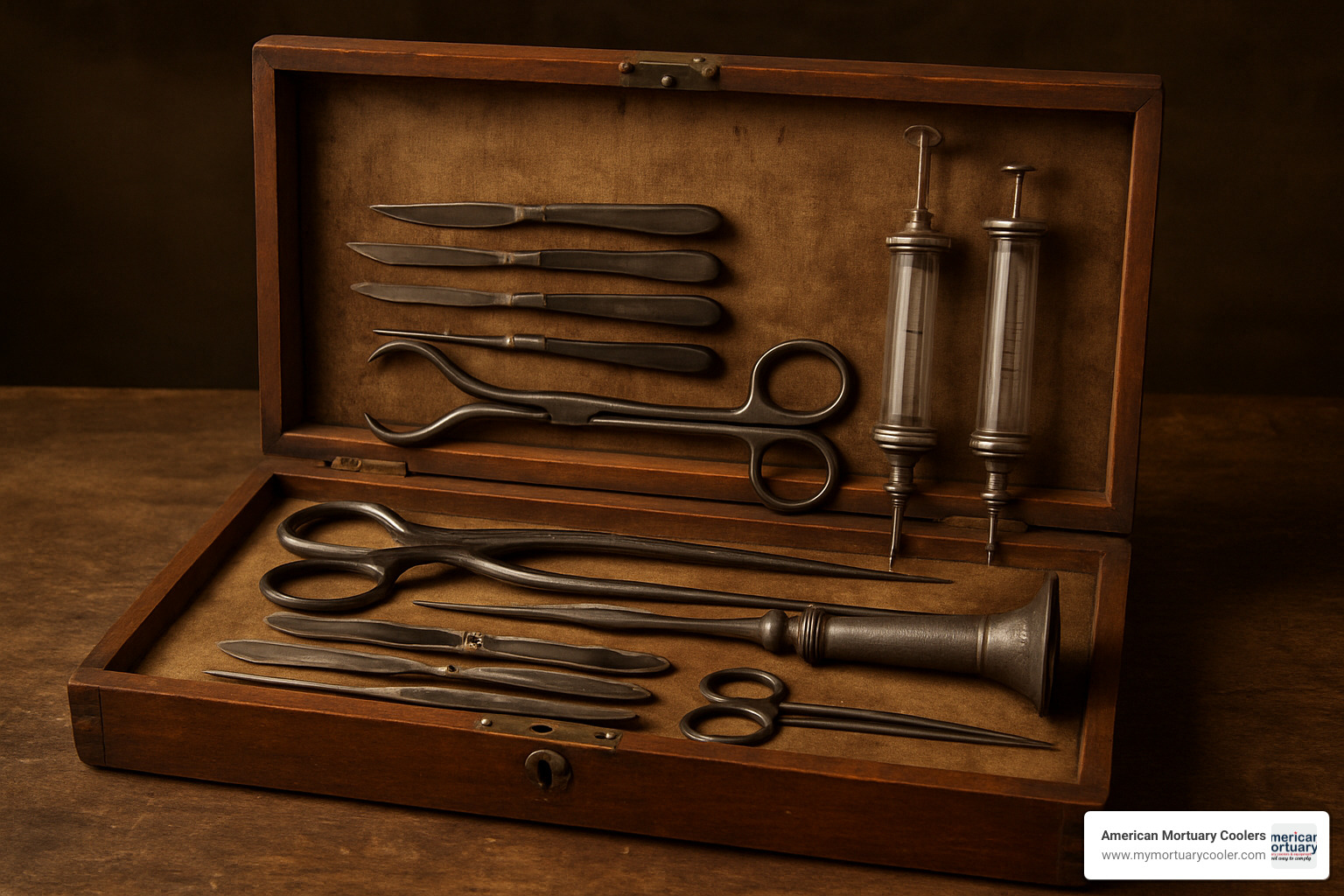 antique embalming set - embalming-instruments-