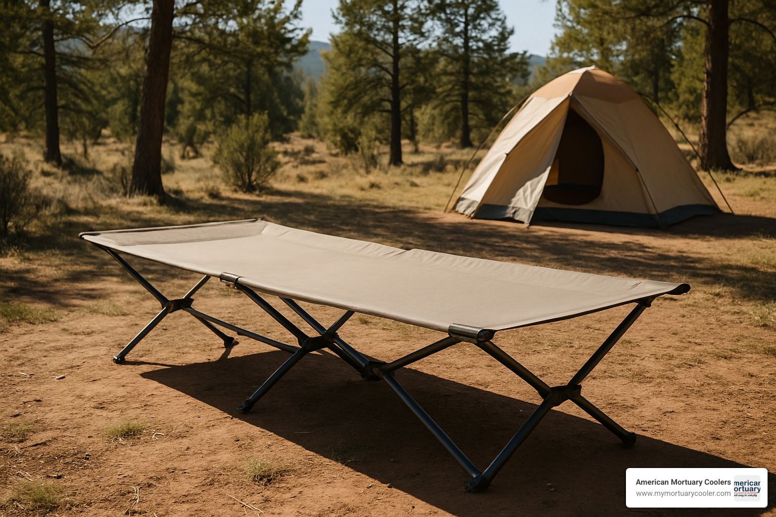 camping big stretcher setup in outdoor setting - big stretcher