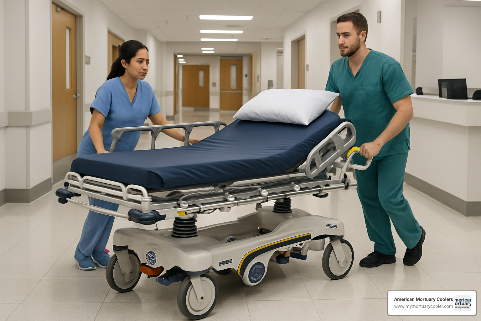 medical big stretcher in hospital setting - big stretcher