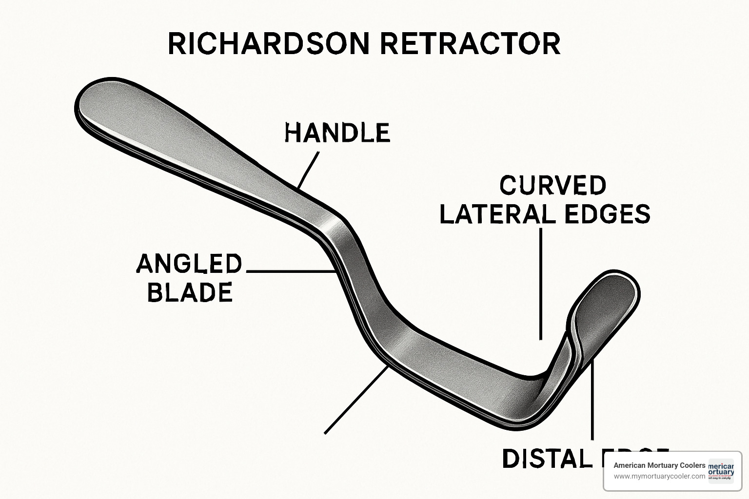 labeled Richardson retractor parts - richardson retractors