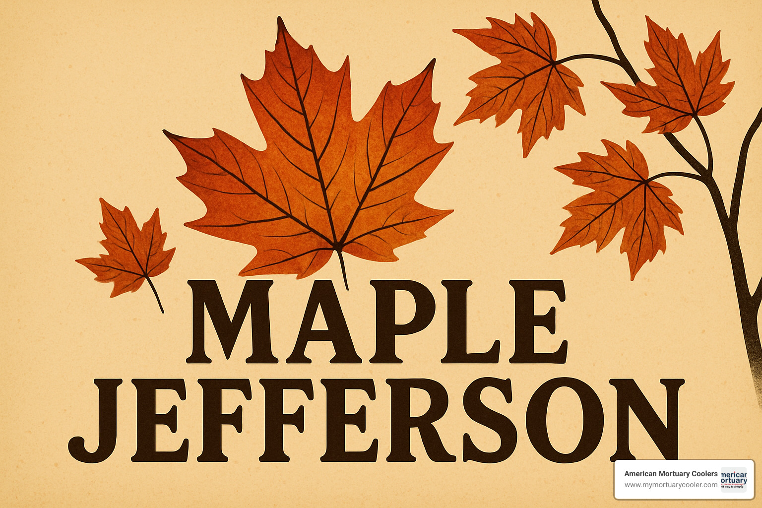 Scenic walking path lined with maple trees leading to Jefferson intersection - maple jefferson