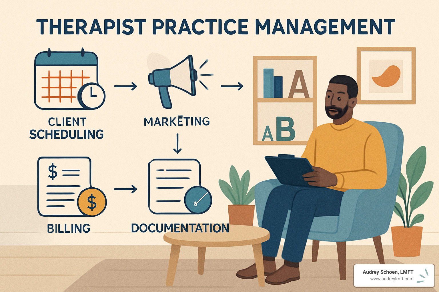 practice management workflow - business coaching for therapists