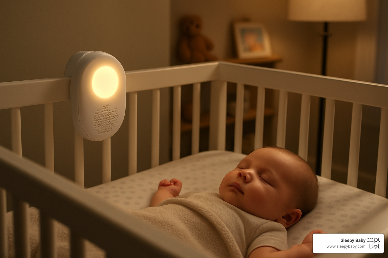 smart soother device in crib - colic aid for newborns