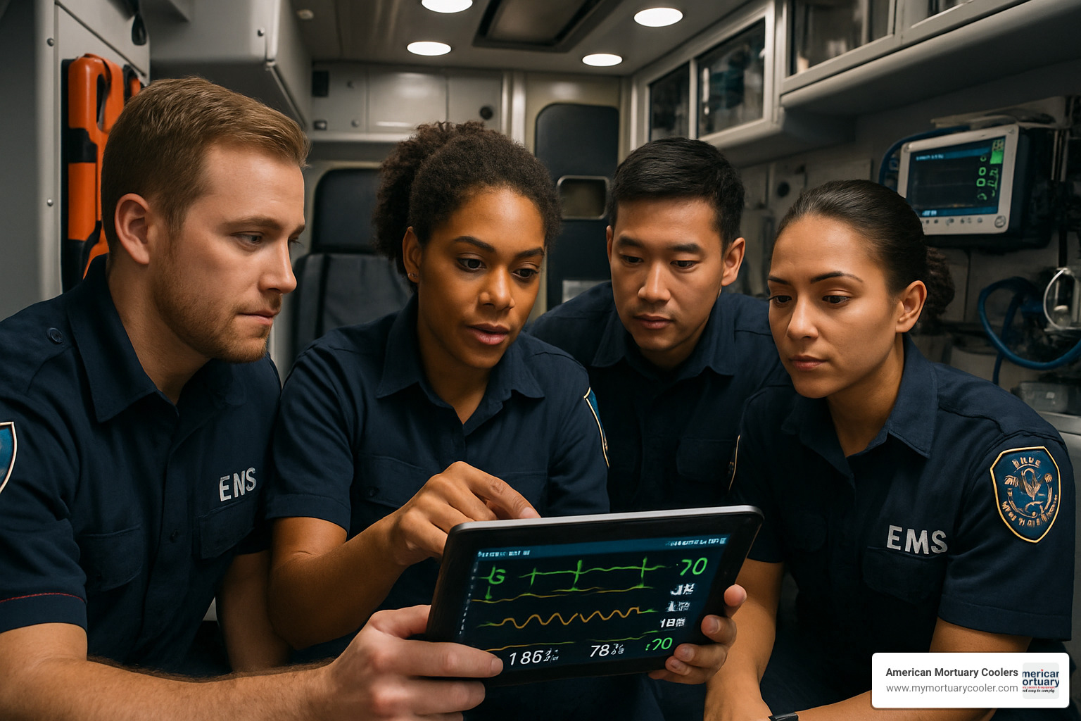 ambulance crew using MobiMed Monitor - mobi-med
