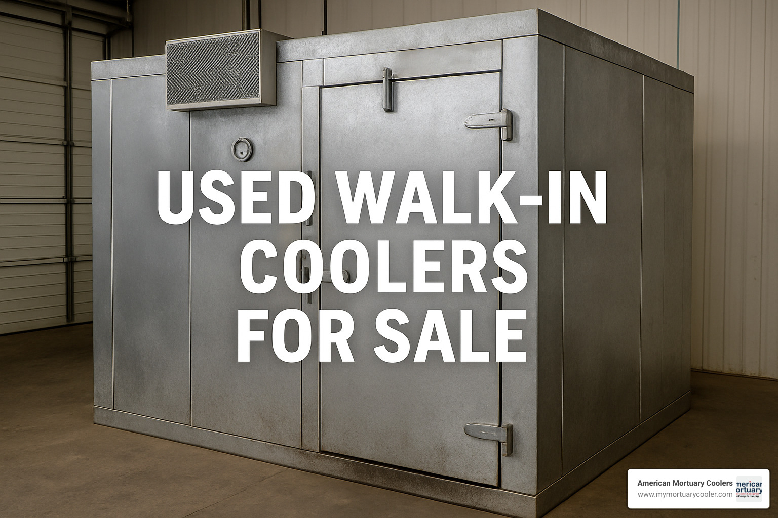 online auction listing showing detailed photos and specifications of a used walk-in cooler - used-walk-in-coolers-for-sale-