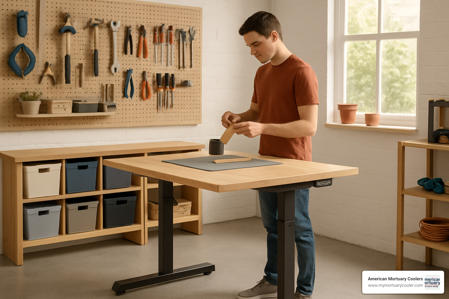 ergonomic working table setup - working table