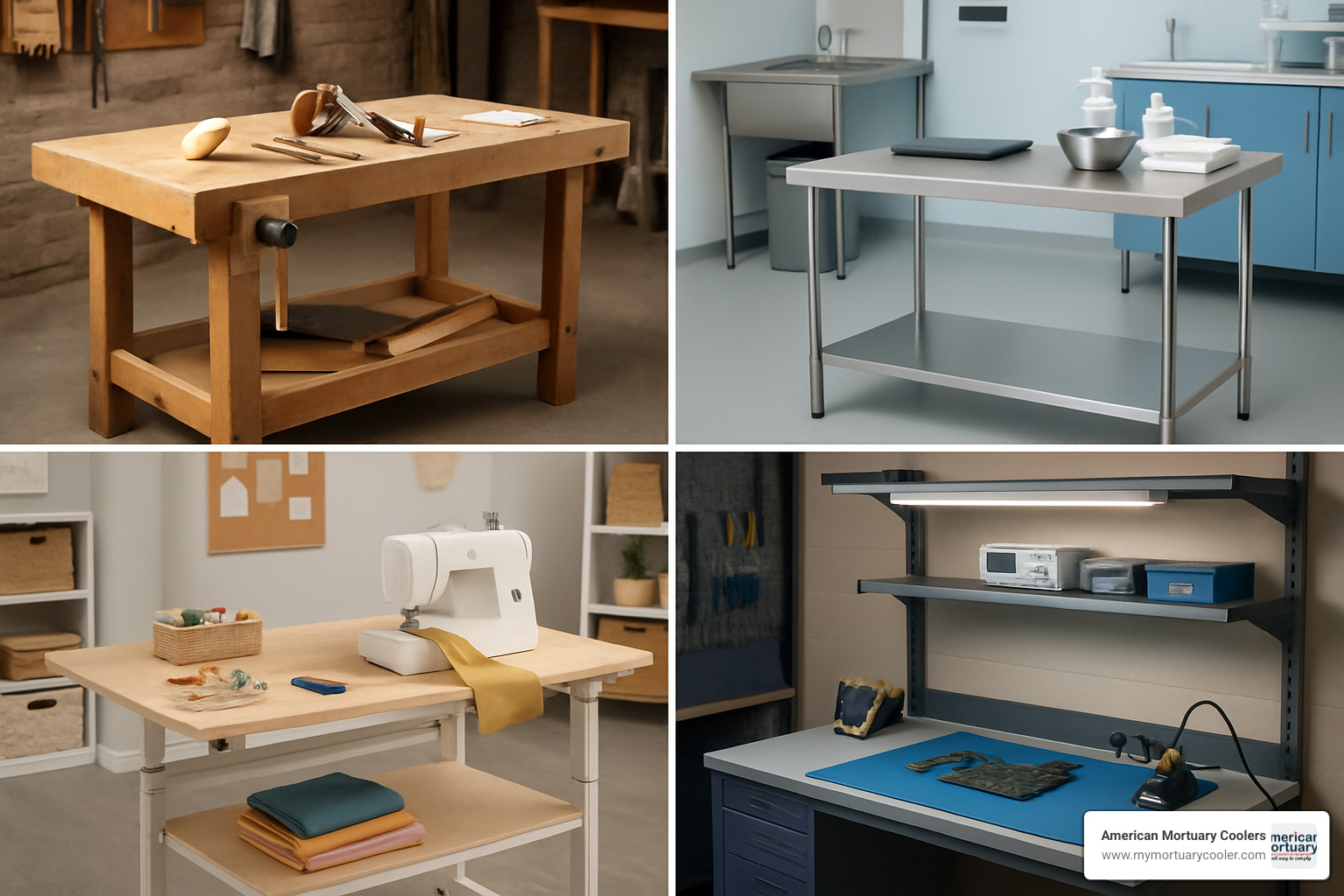 specialized working tables for different industries - working table